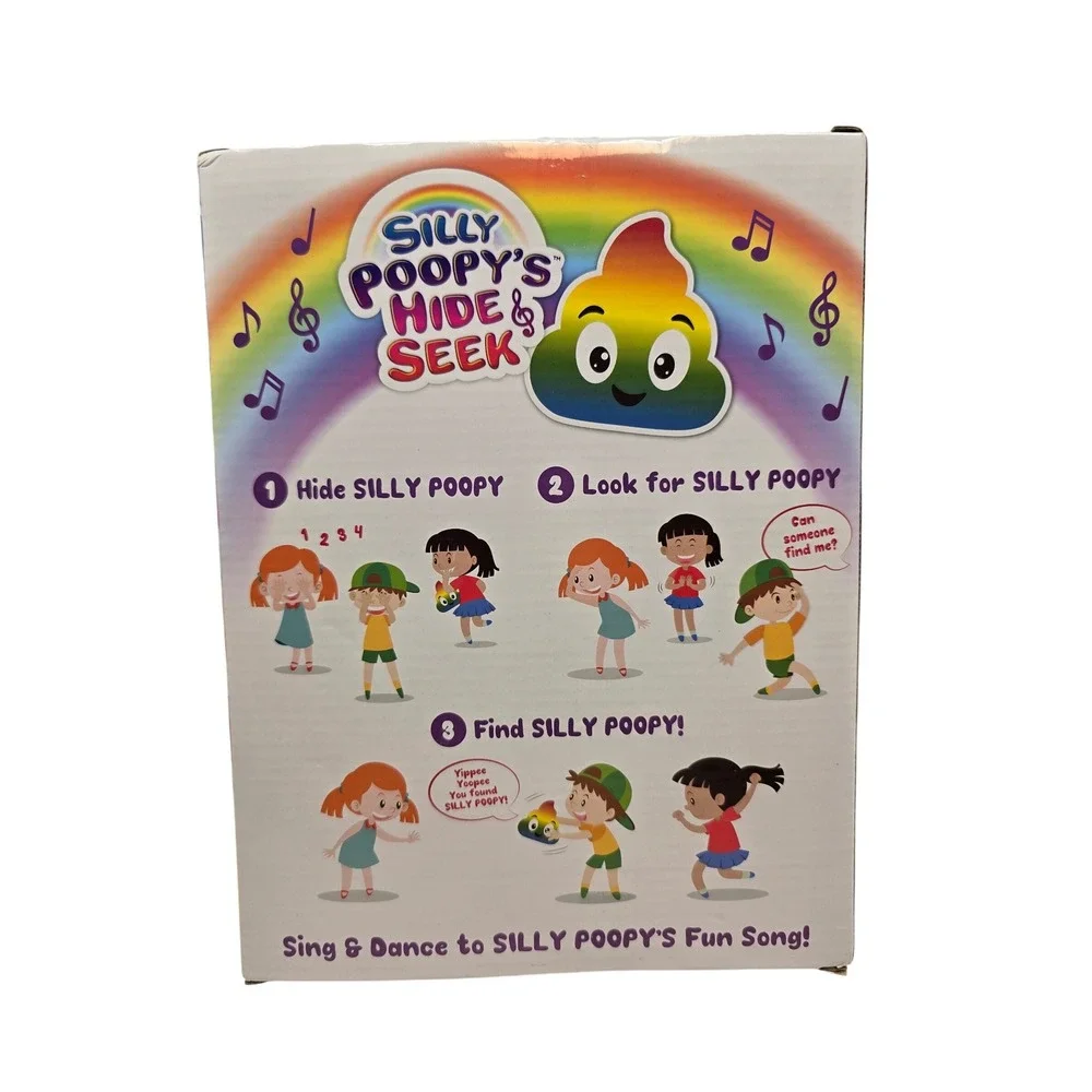 Silly Poopy's Hide‎ & Seek Interactive Singing Musical Toy Game Rainbow Kids